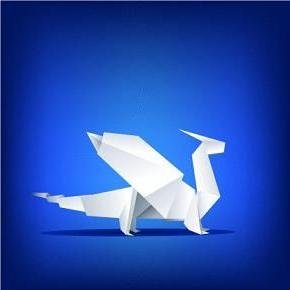 אומנות של אוריגמי - דרקון נייר
