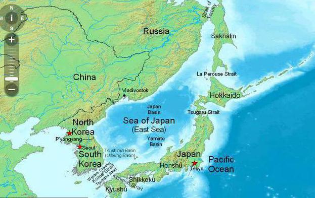 הים היפני על המפה