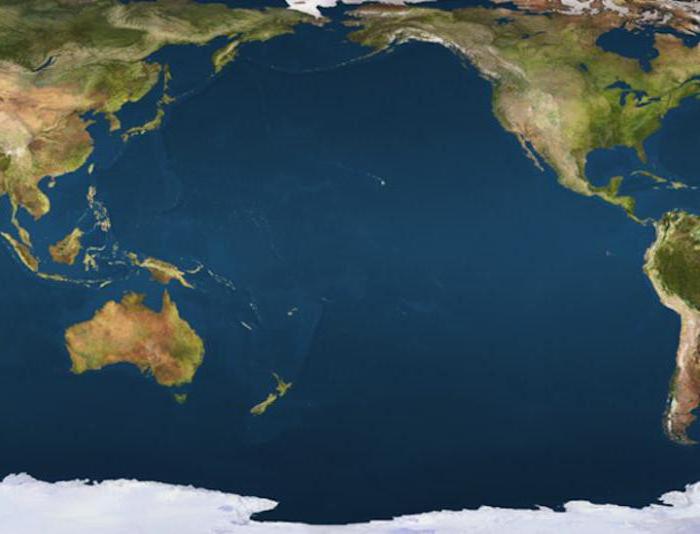 האוקיינוס ​​השקט מיקום גיאוגרפי
